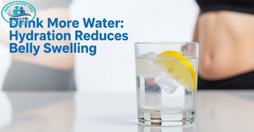 Drink More Water Hydration Reduces Belly Swelling